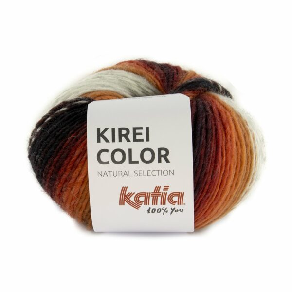 Kirei Color 306 Oranje-camel-rood-lichtgrijs