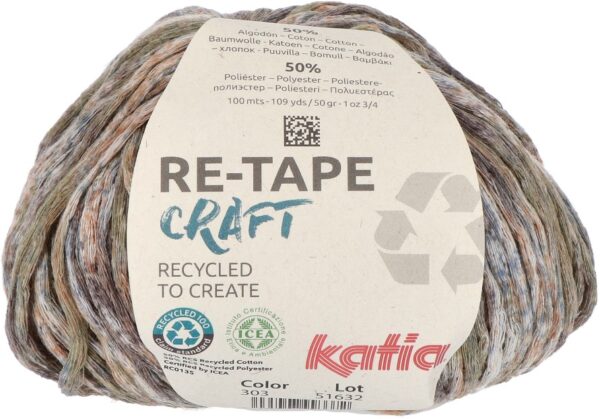 Re-tape Craft 303 Blauw-bruin-wit